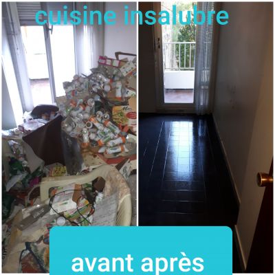 nettoyage d'un appartement insalubre à la Valentine 